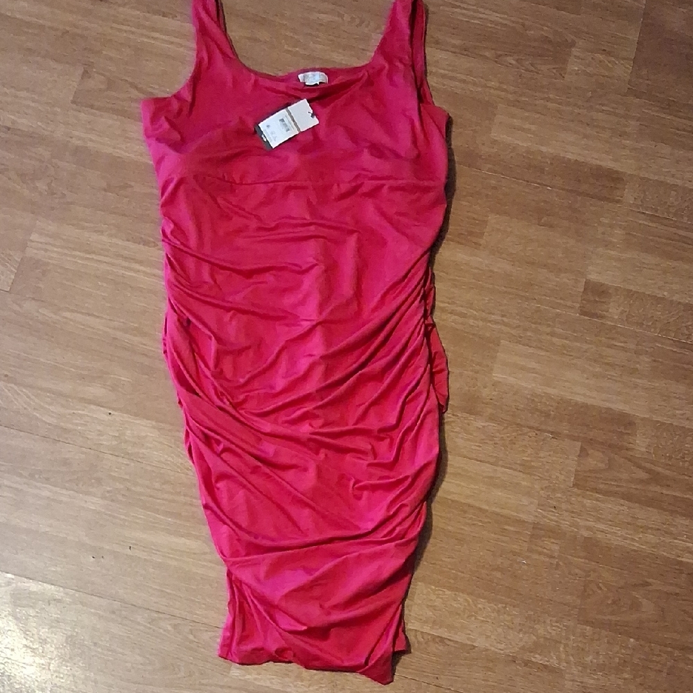 Sofia Vergara Fuschia Ruched Dress 1x